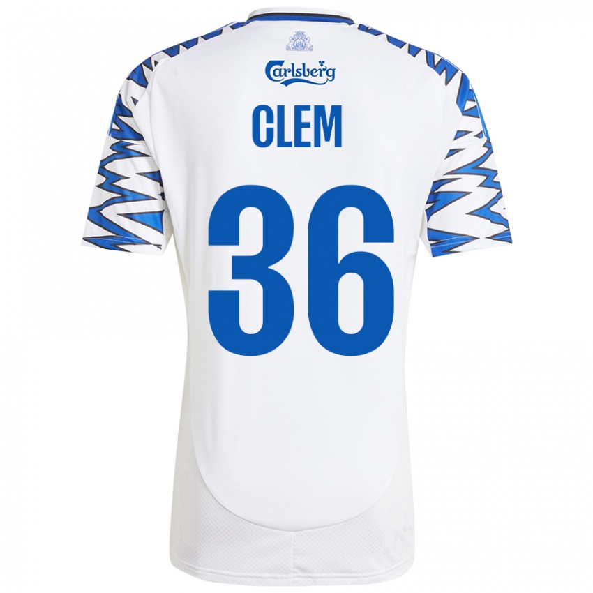 Mulher Camisola William Clem #36 Céu Branco Azul Principal 2024/25 Camisa