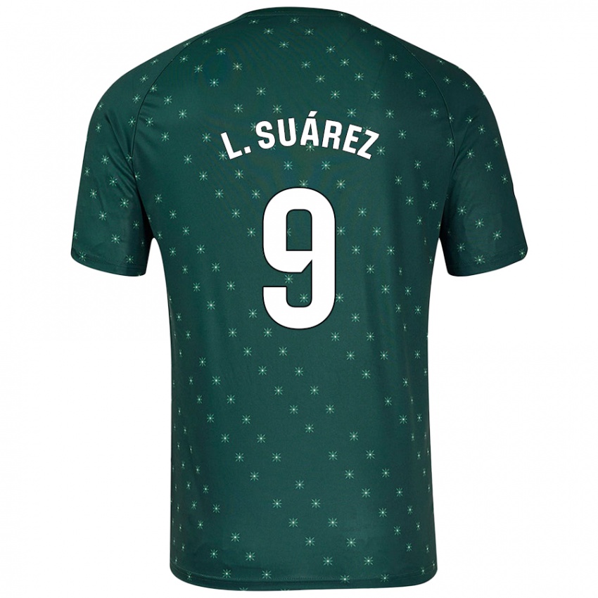 Mulher Camisola Luis Suárez #9 Verde Escuro Alternativa 2024/25 Camisa