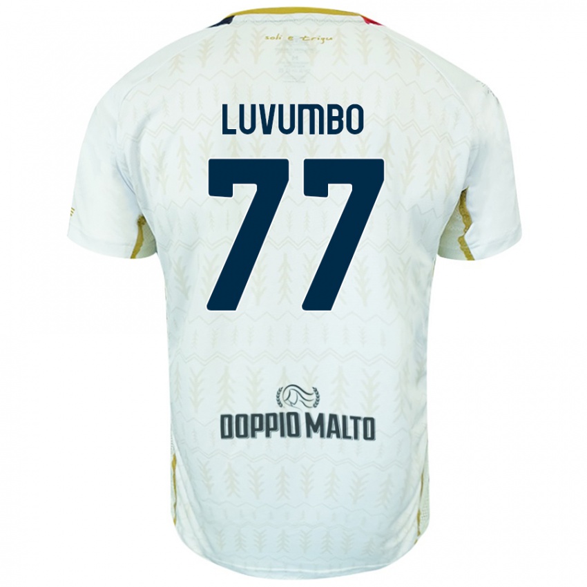 Mulher Camisola Zito Luvumbo #77 Branco Alternativa 2024/25 Camisa