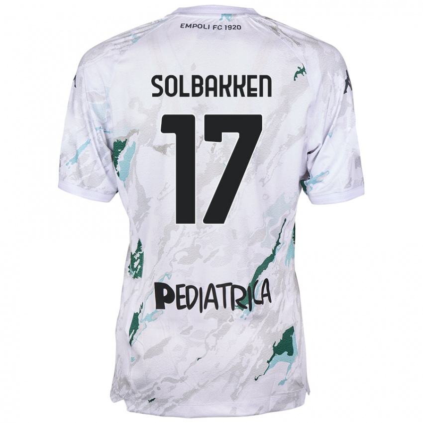 Mulher Camisola Ola Solbakken #17 Cinzento Alternativa 2024/25 Camisa