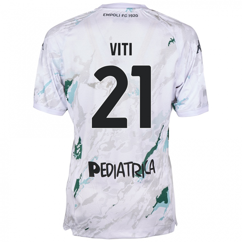 Mulher Camisola Mattia Viti #21 Cinzento Alternativa 2024/25 Camisa