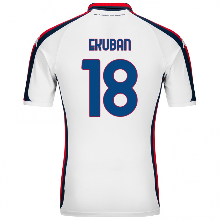 Mulher Camisola Caleb Ekuban #18 Branco Alternativa 2024/25 Camisa