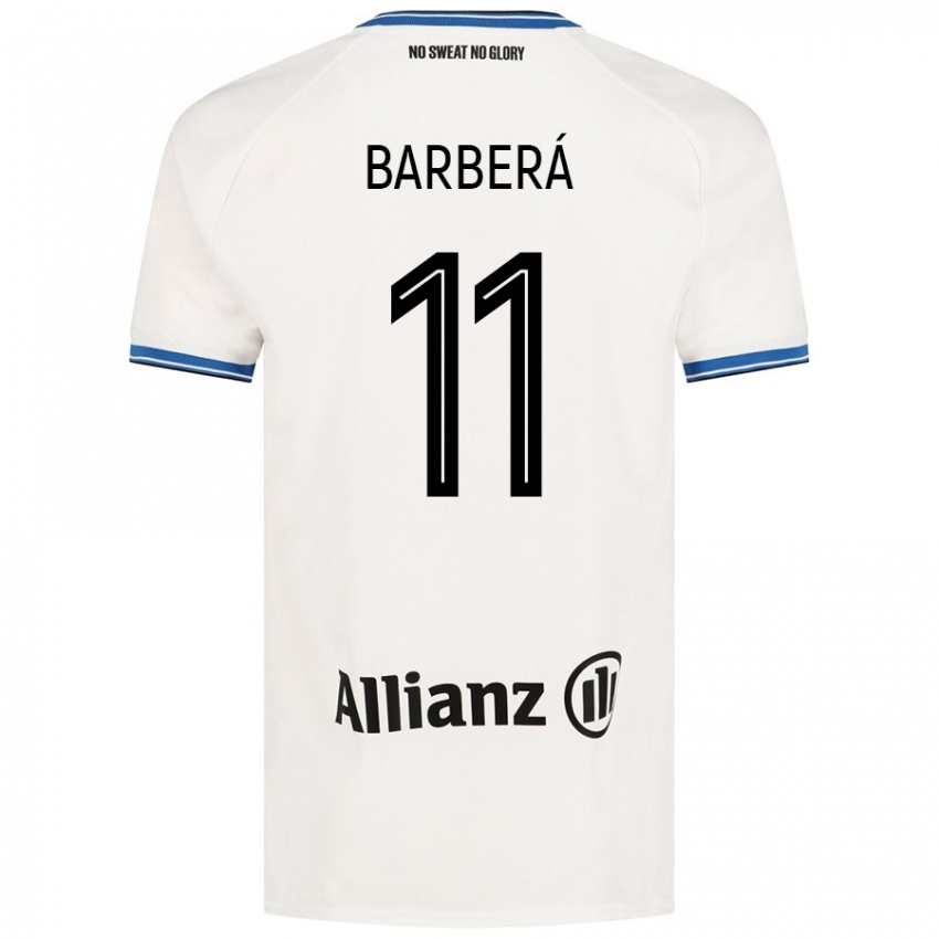 Mulher Camisola Víctor Barberá #11 Branco Alternativa 2024/25 Camisa