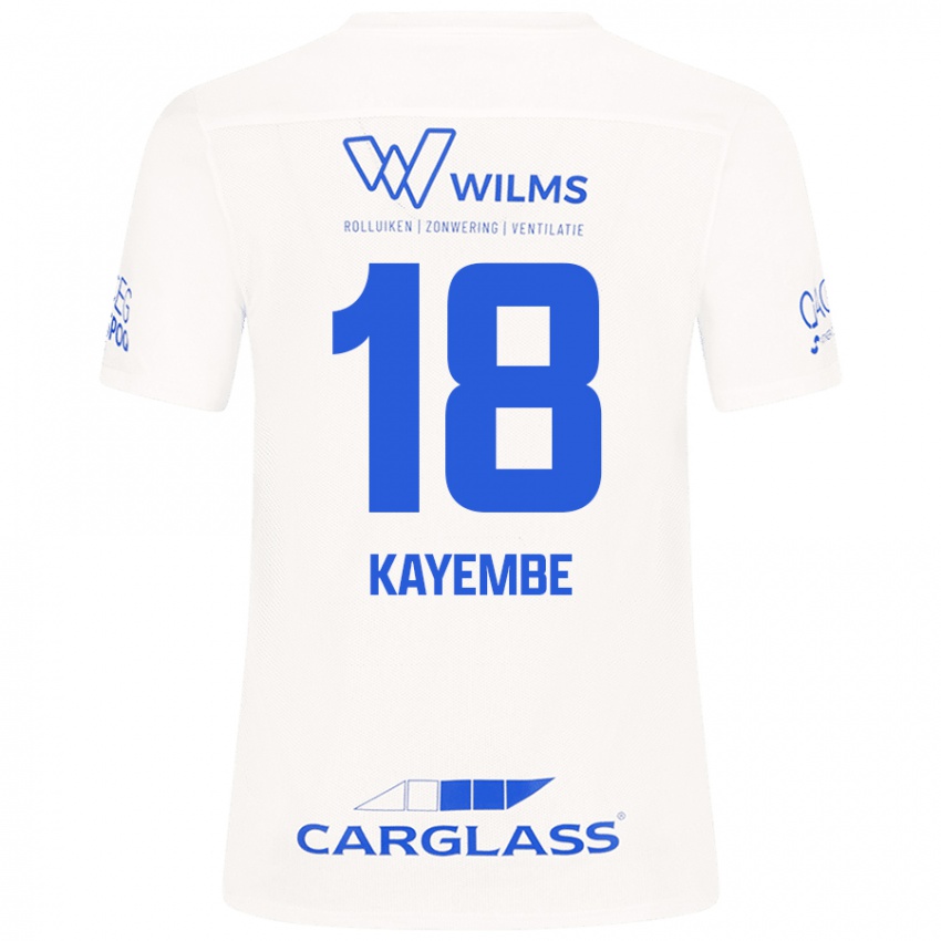 Mulher Camisola Joris Kayembe #18 Branco Alternativa 2024/25 Camisa