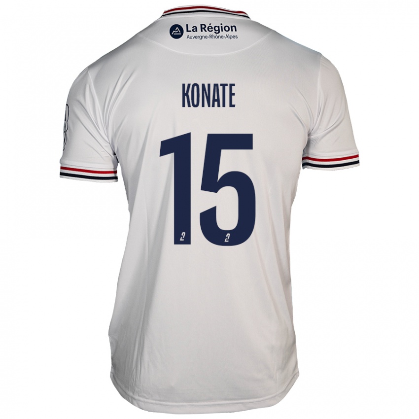 Mulher Camisola Cheick Oumar Konaté #15 Branco Alternativa 2024/25 Camisa