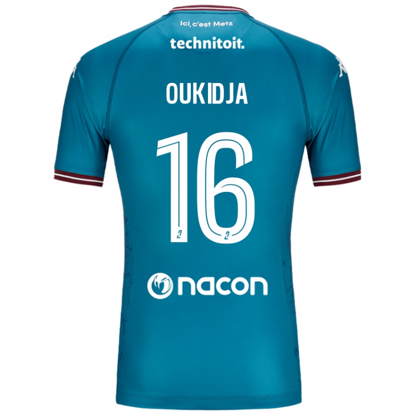 Mulher Camisola Alexandre Oukidja #16 Petrolo Bleu Alternativa 2024/25 Camisa