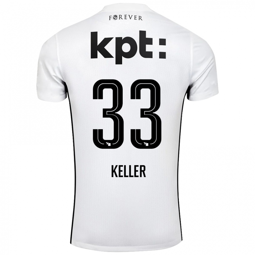 Mulher Camisola Marvin Keller #33 Preto Branco Alternativa 2024/25 Camisa