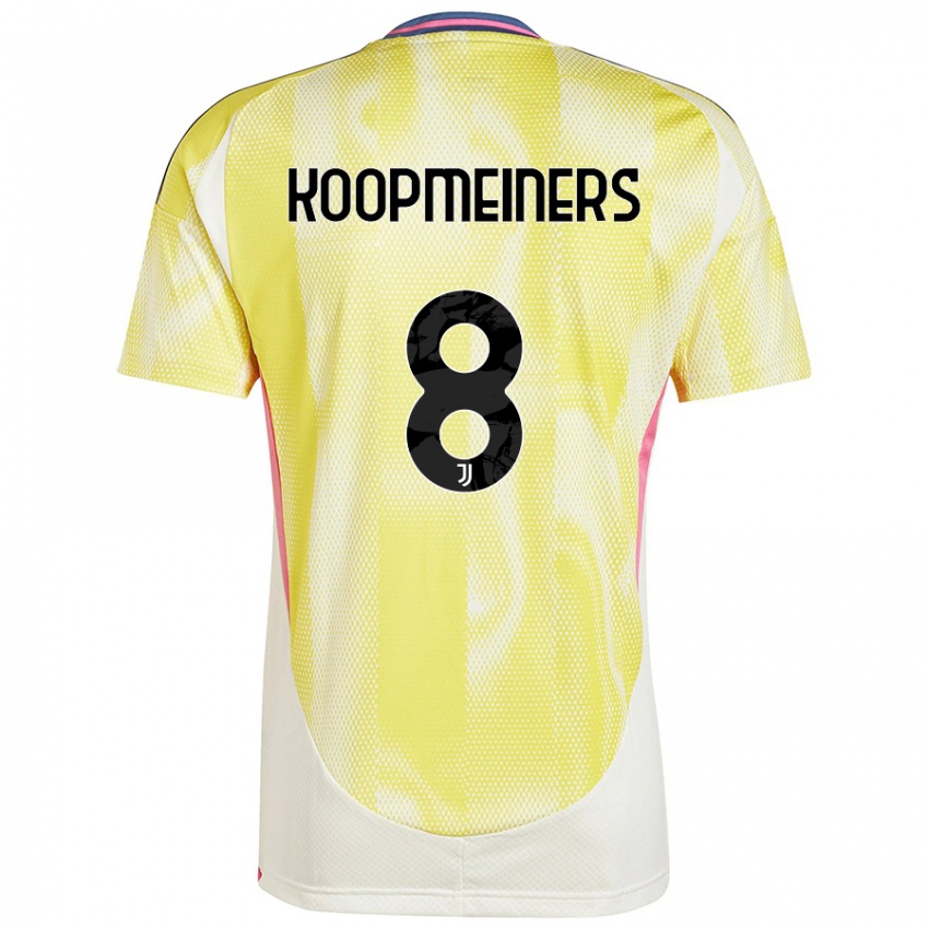 Criança Camisola Teun Koopmeiners #8 Solar Amarelo Alternativa 2024/25 Camisa