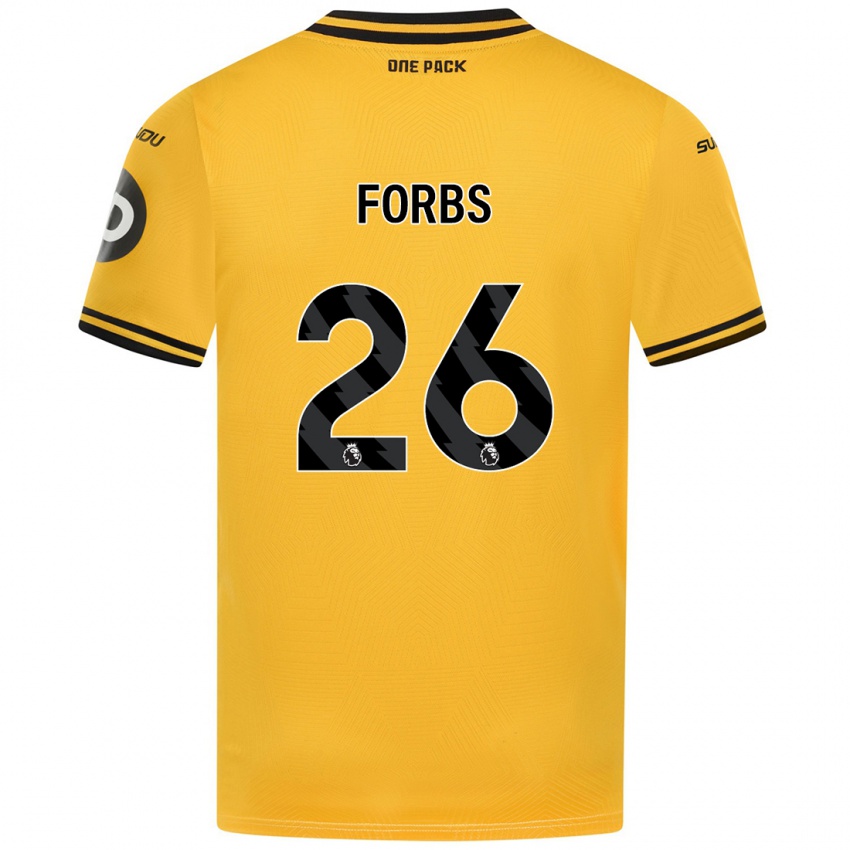 Homem Camisola Carlos Borges #26 Amarelo Principal 2024/25 Camisa