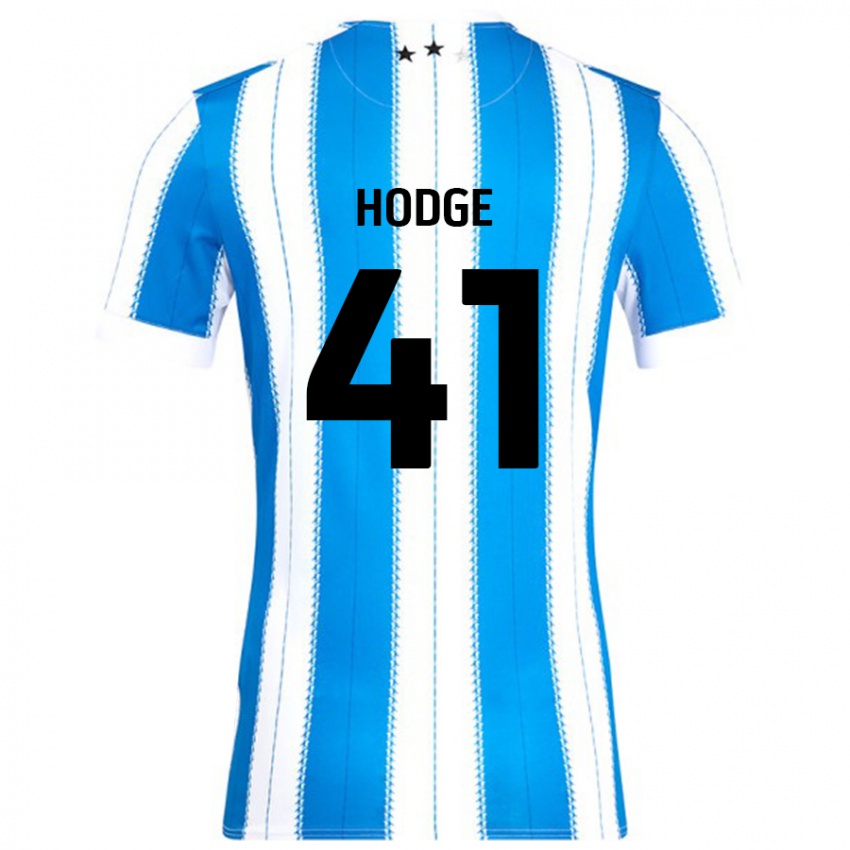 Homem Camisola Joe Hodge #41 Azul Branco Principal 2024/25 Camisa