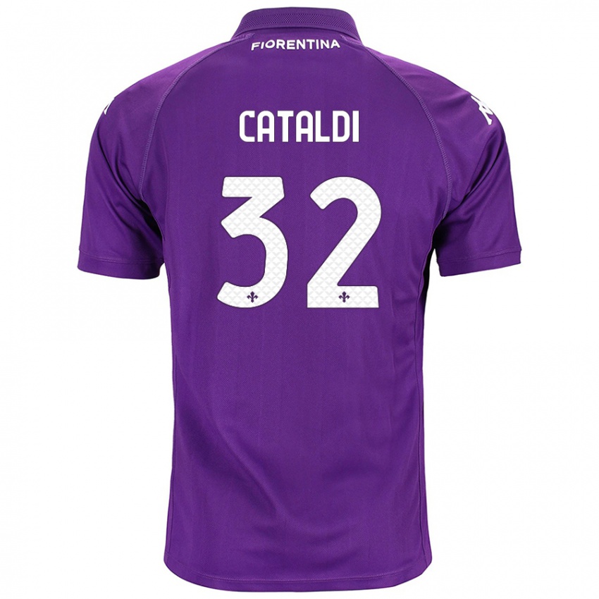 Homem Camisola Danilo Cataldi #32 Roxo Principal 2024/25 Camisa