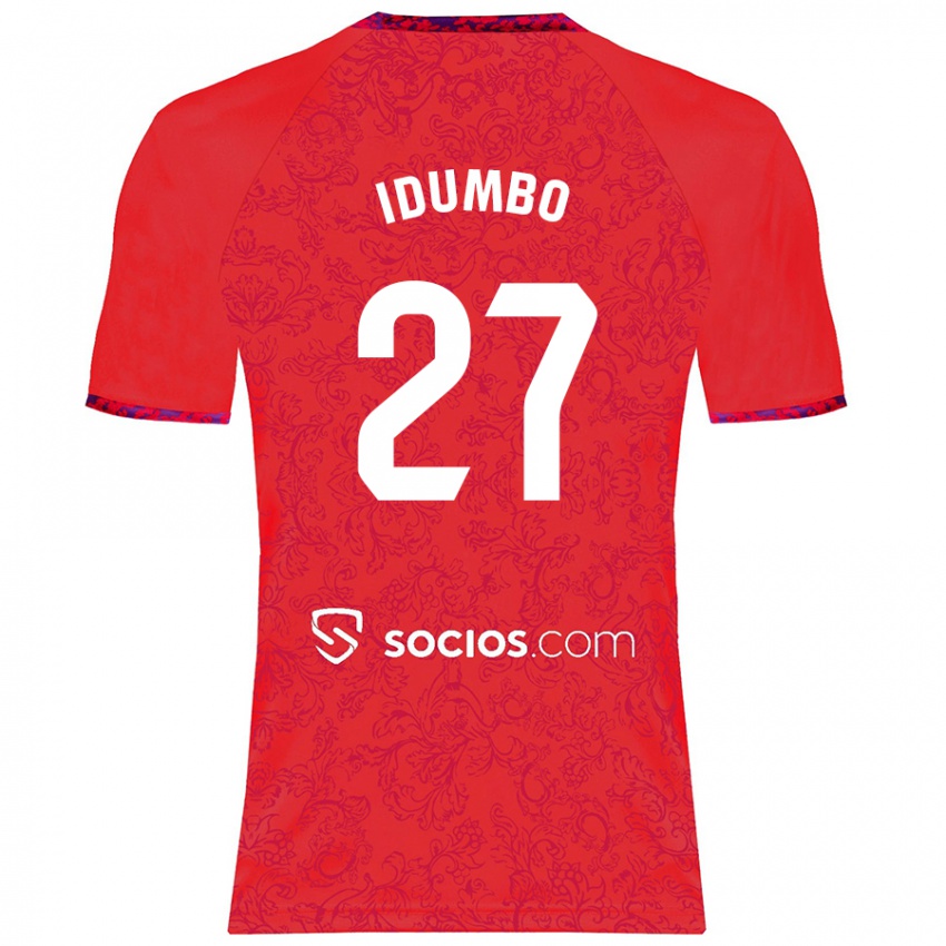 Homem Camisola Stanis Idumbo Muzambo #27 Vermelho Alternativa 2024/25 Camisa