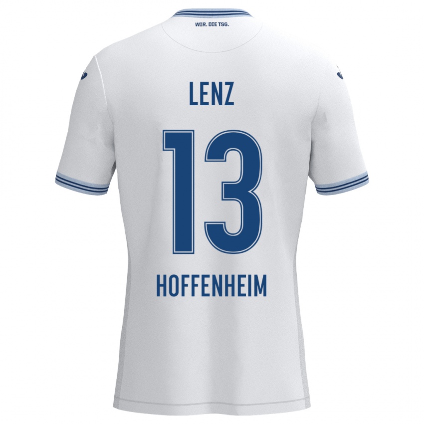 Homem Camisola Christopher Lenz #13 Azul Branco Alternativa 2024/25 Camisa