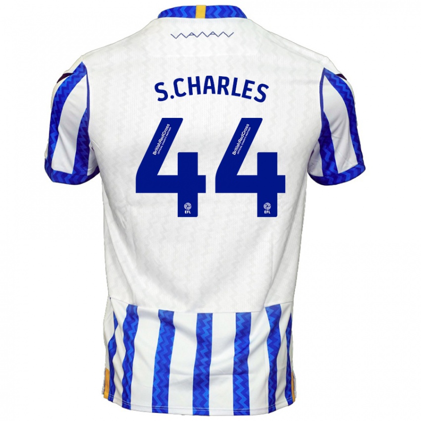 Homem Camisola Shea Charles #44 Branco Azul Principal 2024/25 Camisa