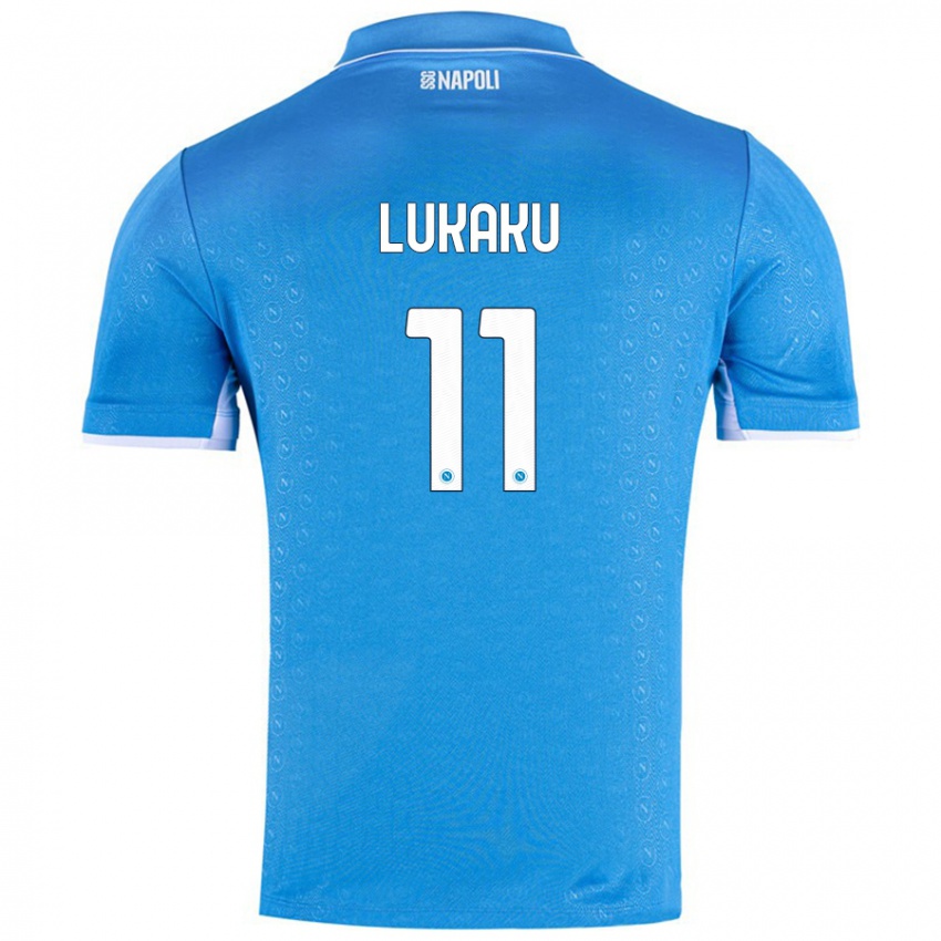 Mulher Camisola Romelu Lukaku #11 Celeiro Azul Principal 2024/25 Camisa