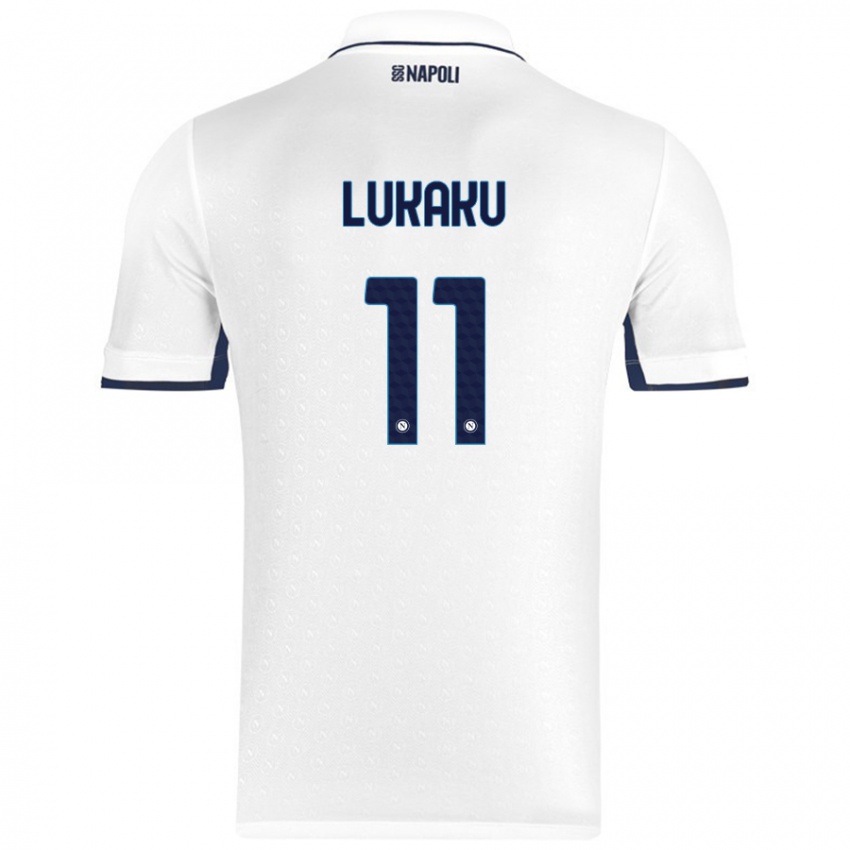 Mulher Camisola Romelu Lukaku #11 Azul Real Branco Alternativa 2024/25 Camisa