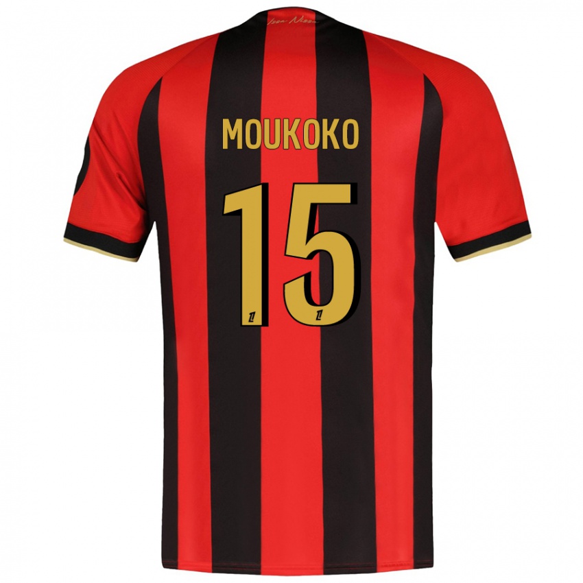 Mulher Camisola Youssoufa Moukoko #15 Vermelho Preto Principal 2024/25 Camisa