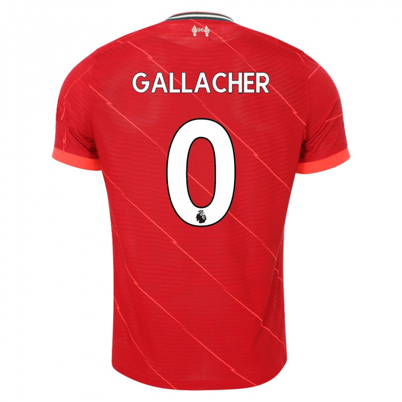 Mulher Camisola Tony Gallacher #0 Vermelho Principal 2021/22 Camisa