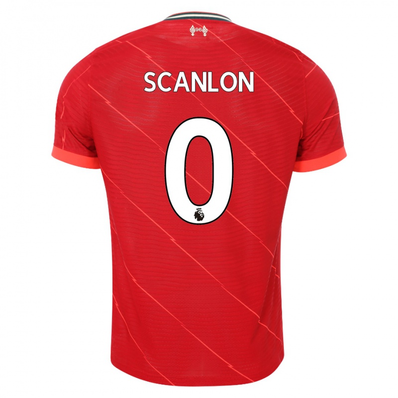 Mulher Camisola Callum Scanlon #0 Vermelho Principal 2021/22 Camisa
