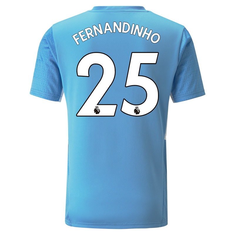 Mulher Camisola Fernandinho #25 Azul Principal 2021/22 Camisa