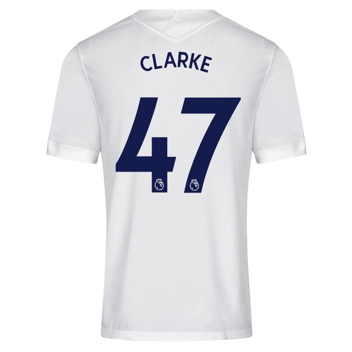 Mulher Camisola Jack Clarke #47 Branco Principal 2021/22 Camisa