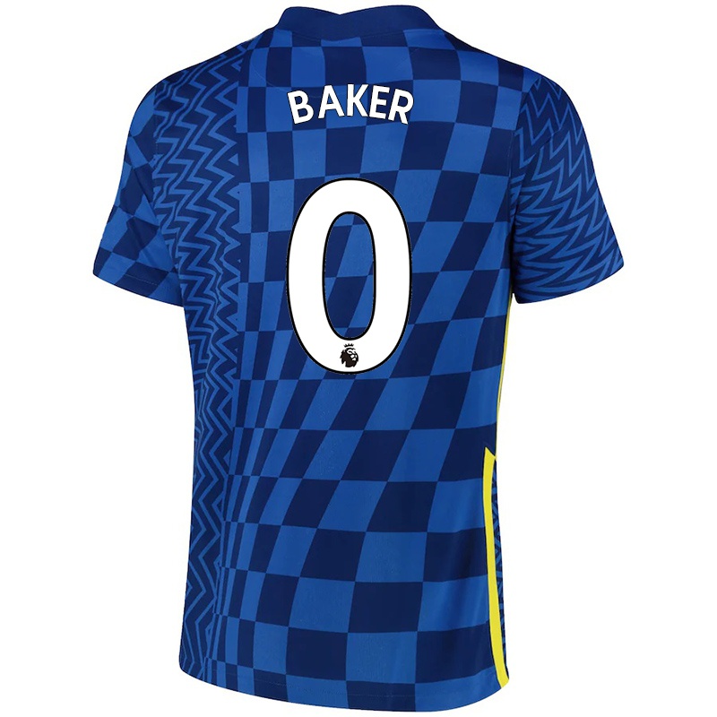 Mulher Camisola Lewis Baker #0 Azul Escuro Principal 2021/22 Camisa