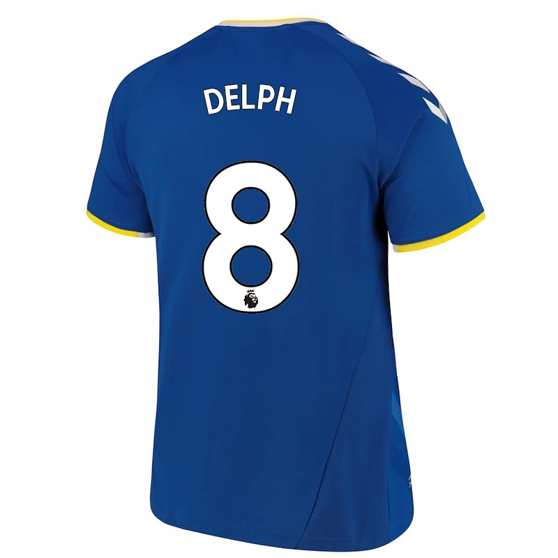 Mulher Camisola Fabian Delph #8 Royal Azul Principal 2021/22 Camisa