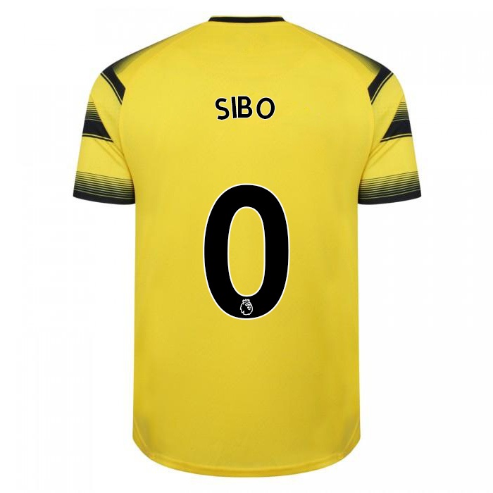 Mulher Camisola Kwasi Sibo #0 Amarelo Preto Principal 2021/22 Camisa