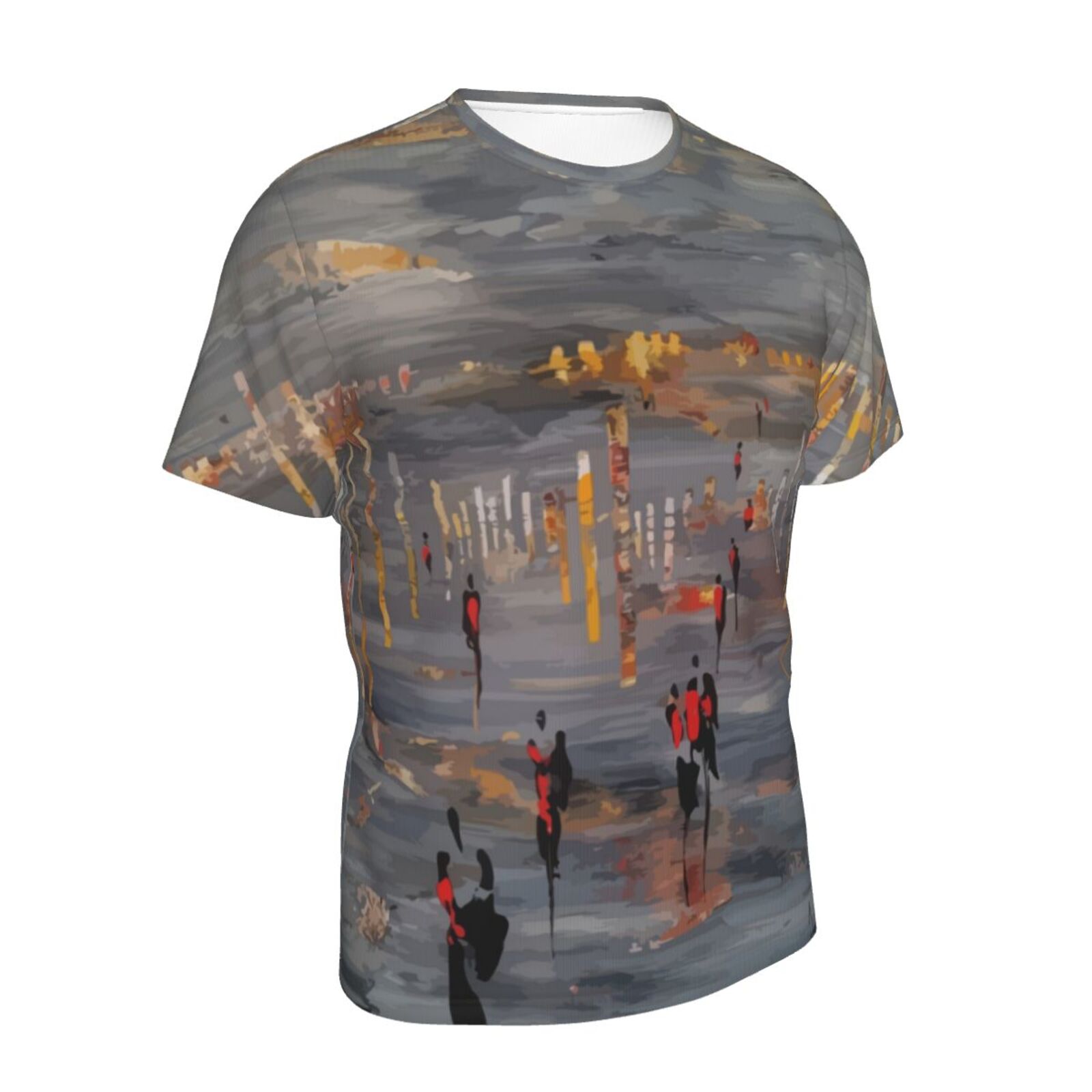 Camiseta Clássica Couvre Feu 2021 Elementos De Pintura