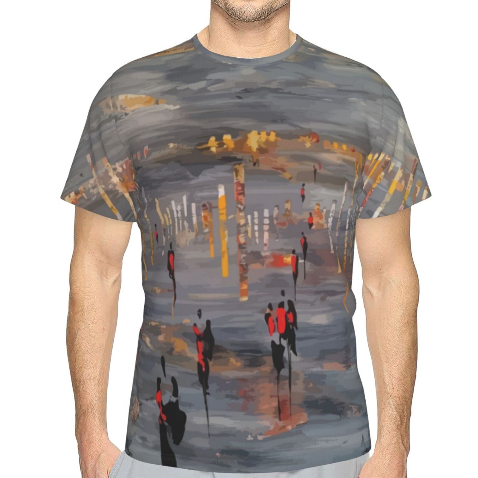 Camiseta Clássica Couvre Feu 2021 Elementos De Pintura