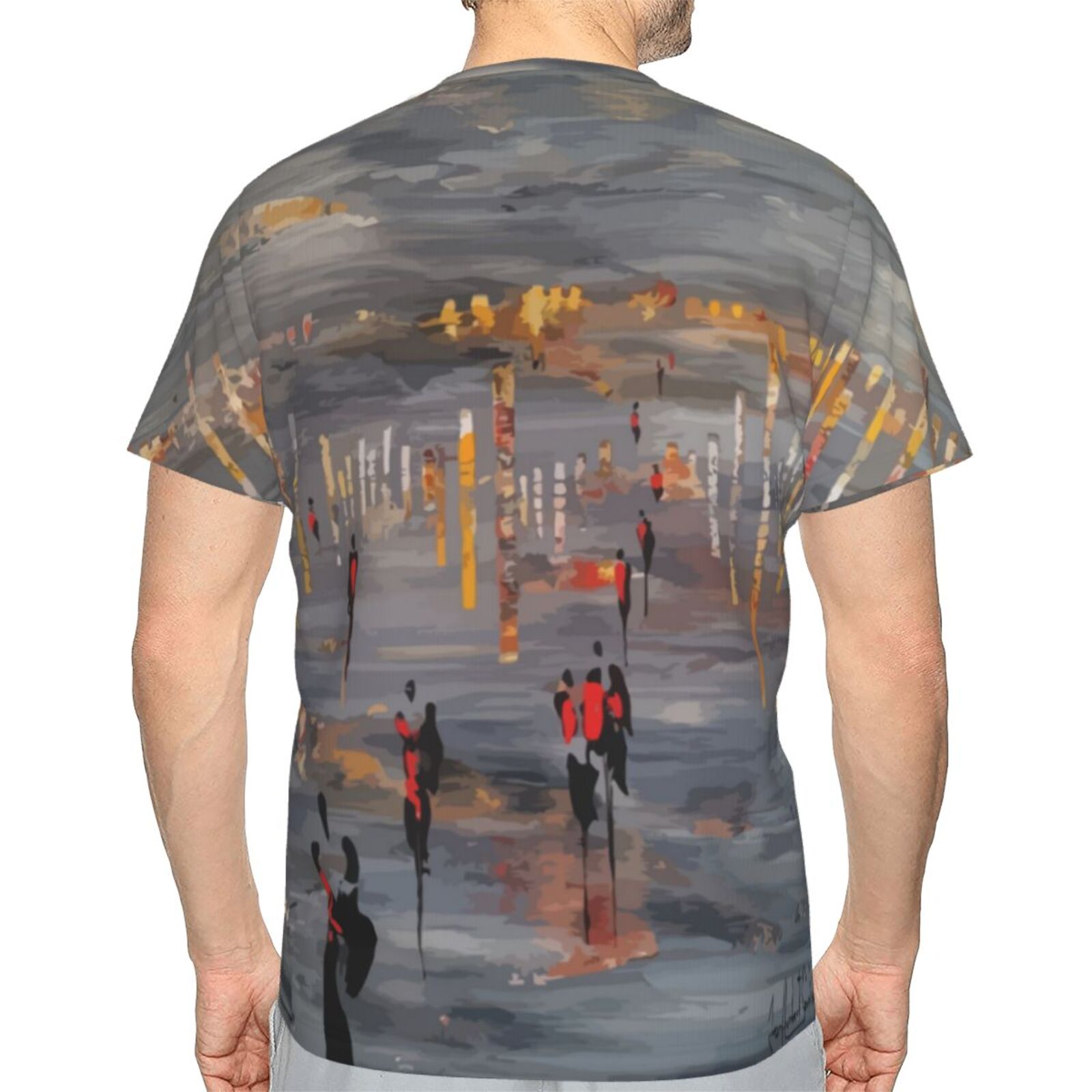 Camiseta Clássica Couvre Feu 2021 Elementos De Pintura