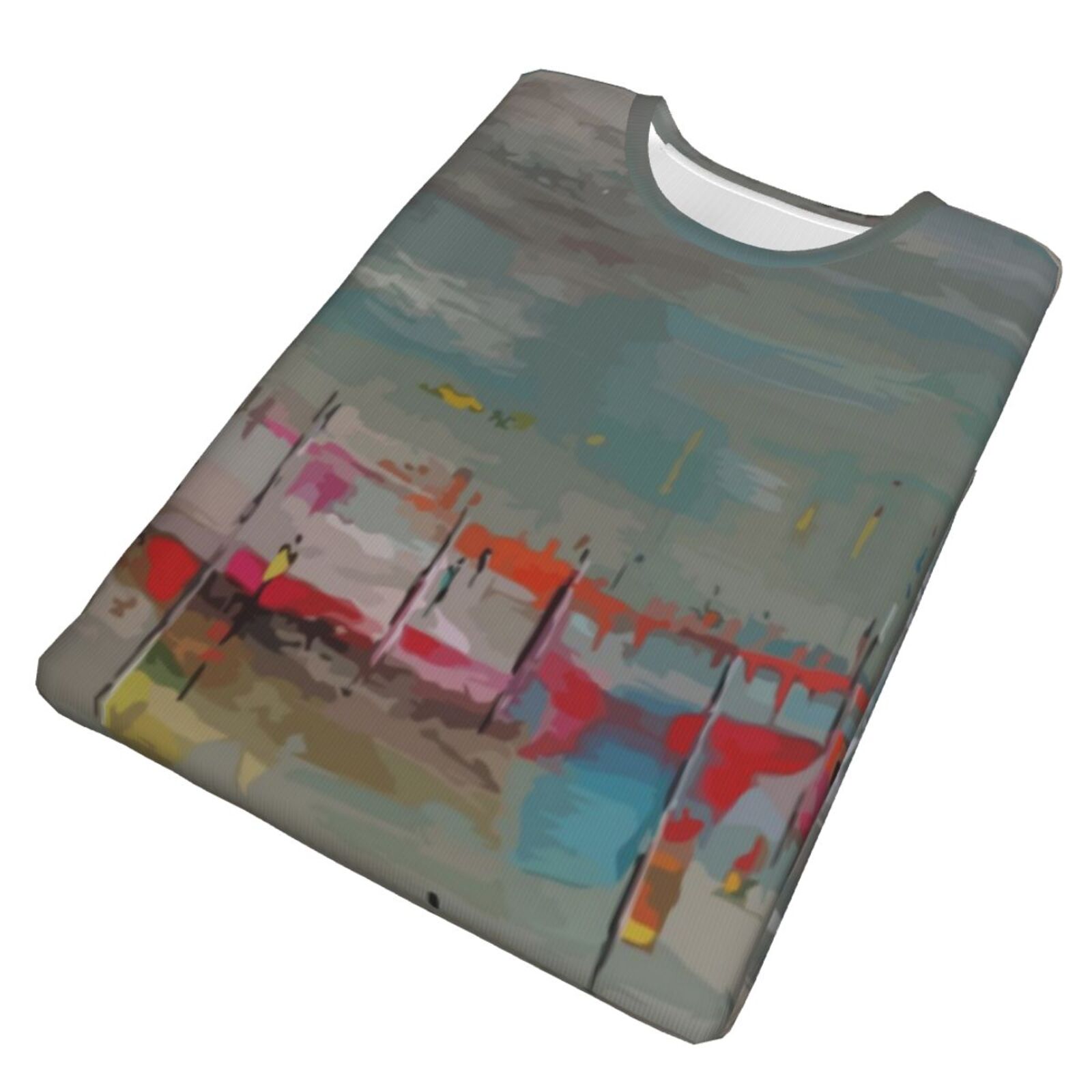 Camiseta Clássica Do Au Gre Des Marees Elementos De Pintura