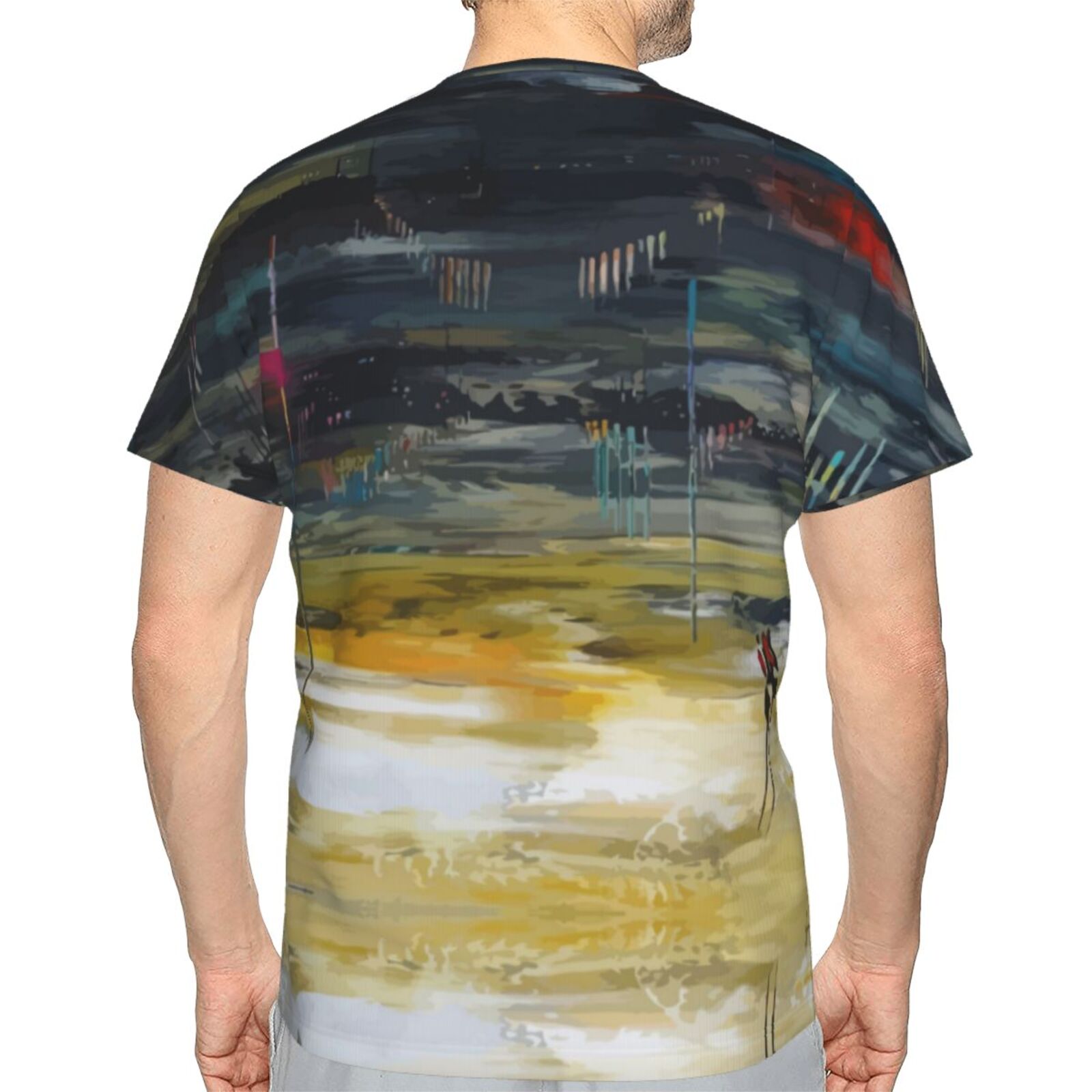 Camiseta Clássica Les Nuits De Braseros Elementos De Pintura