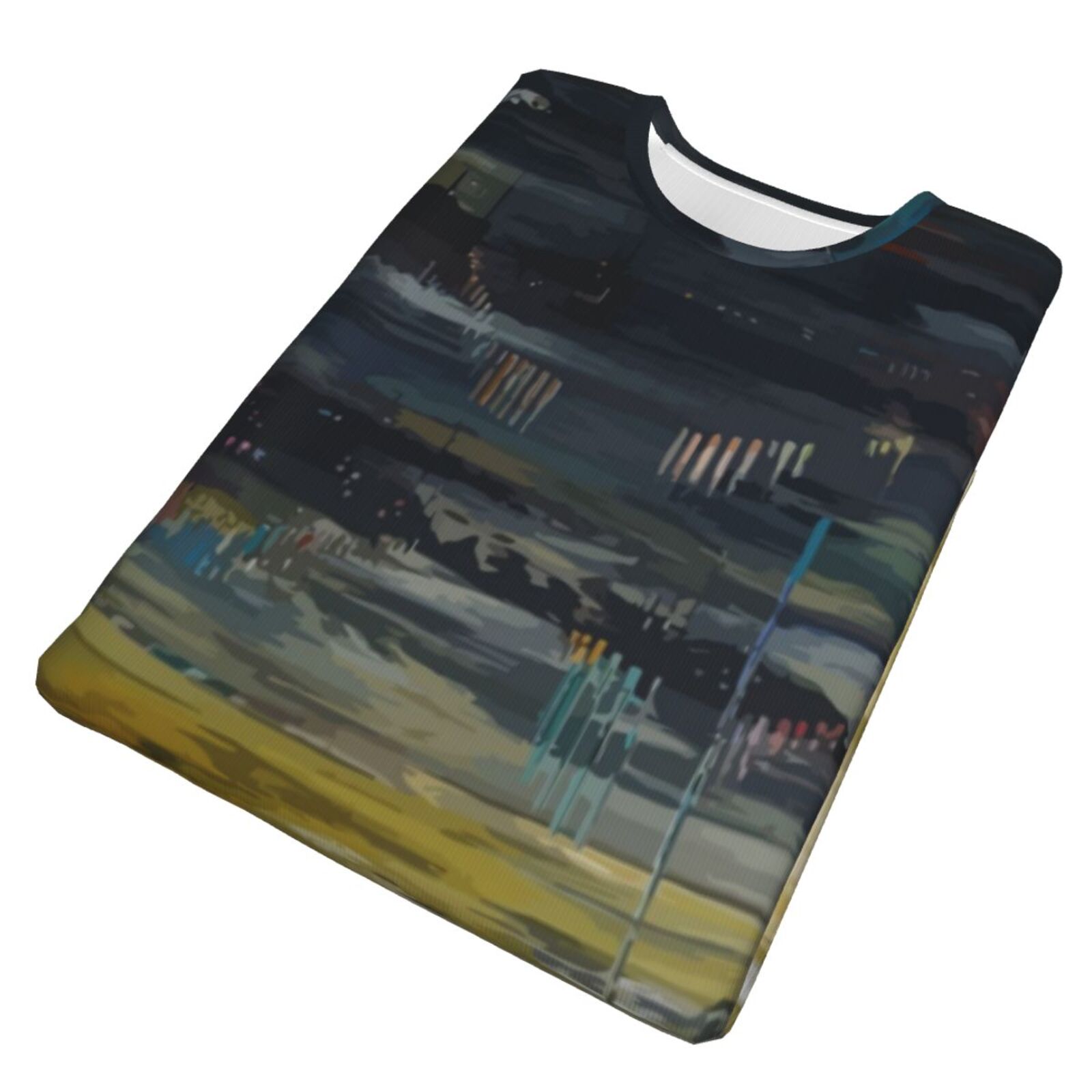 Camiseta Clássica Les Nuits De Braseros Elementos De Pintura