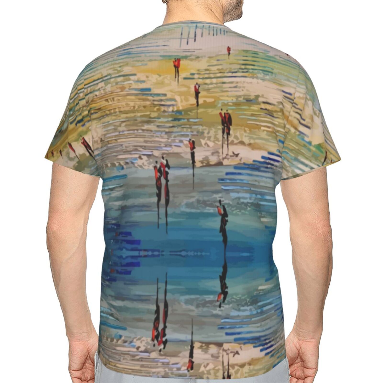 Camiseta Clássica Do Tous Les Chemins Elementos De Pintura