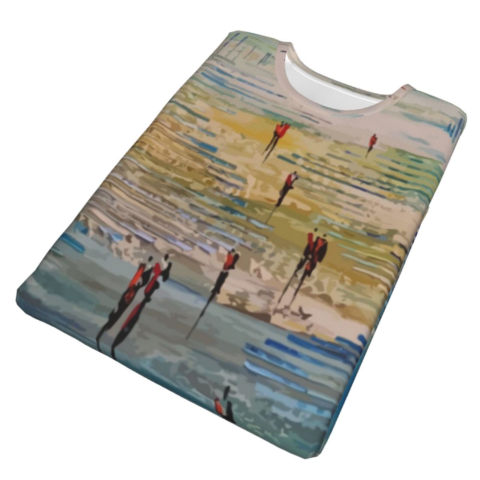 Camiseta Clássica Do Tous Les Chemins Elementos De Pintura