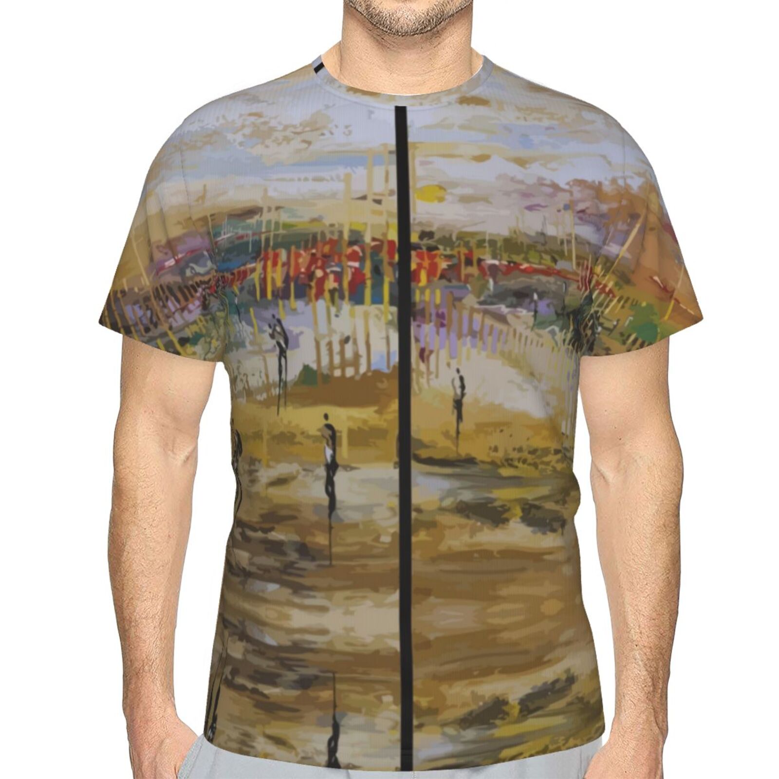 Camiseta Clássica Entre Deux Averses Elementos De Pintura