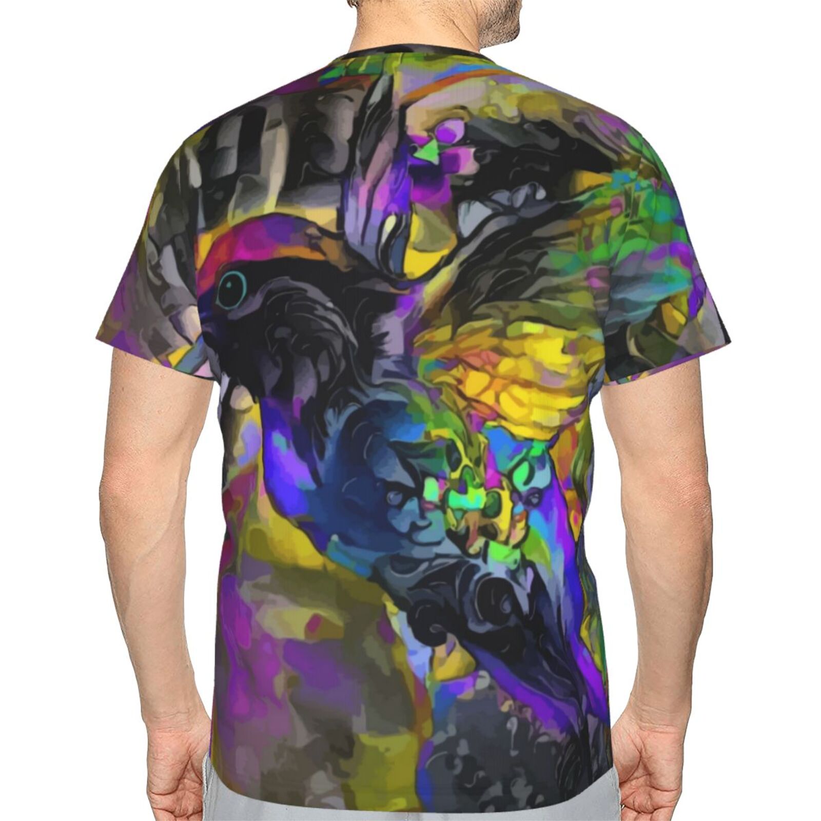 Camiseta Clássica Colibri Technicolor Elementos De Mídia Mista