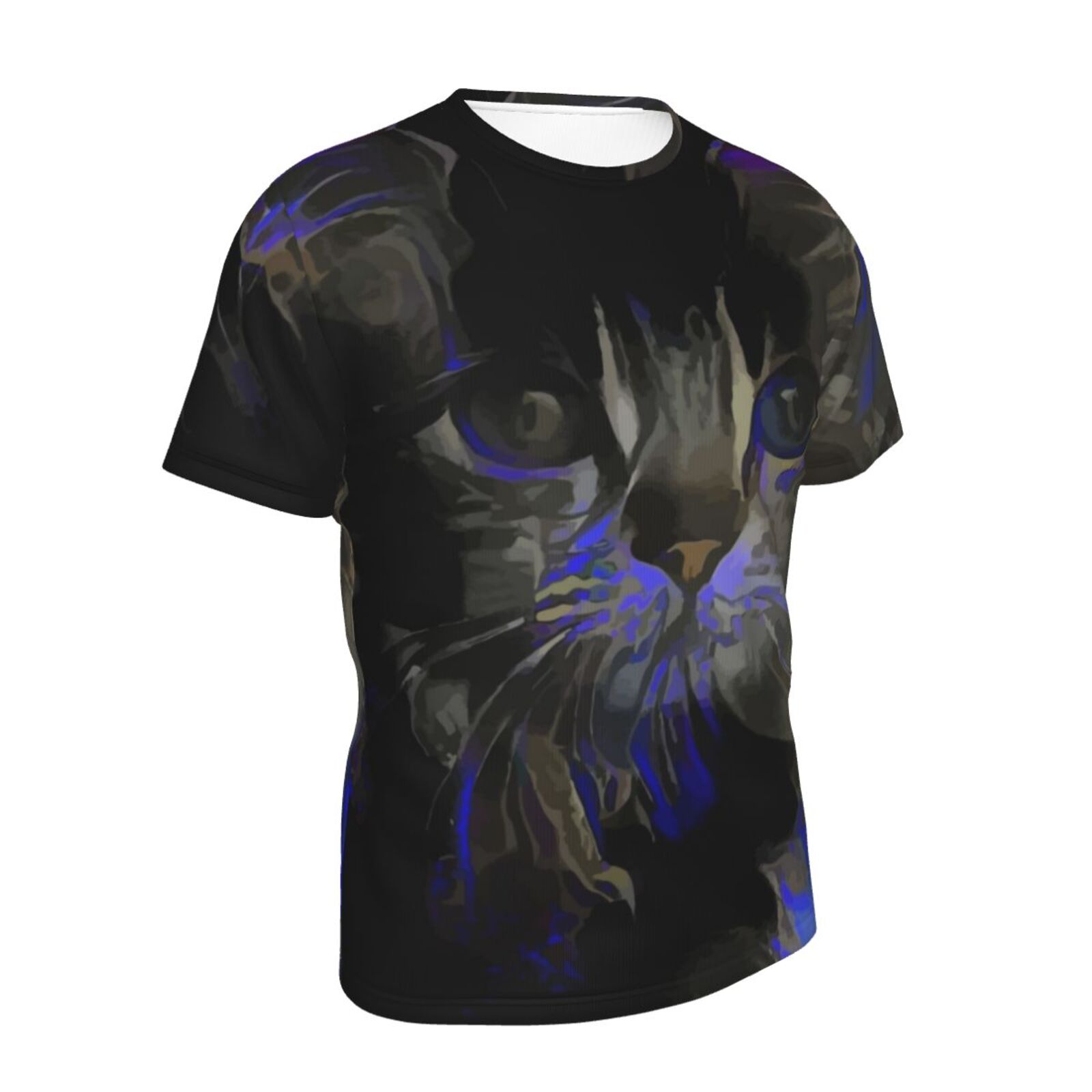 Camiseta Clássica Rozane Gato Elementos De Mídia Mista