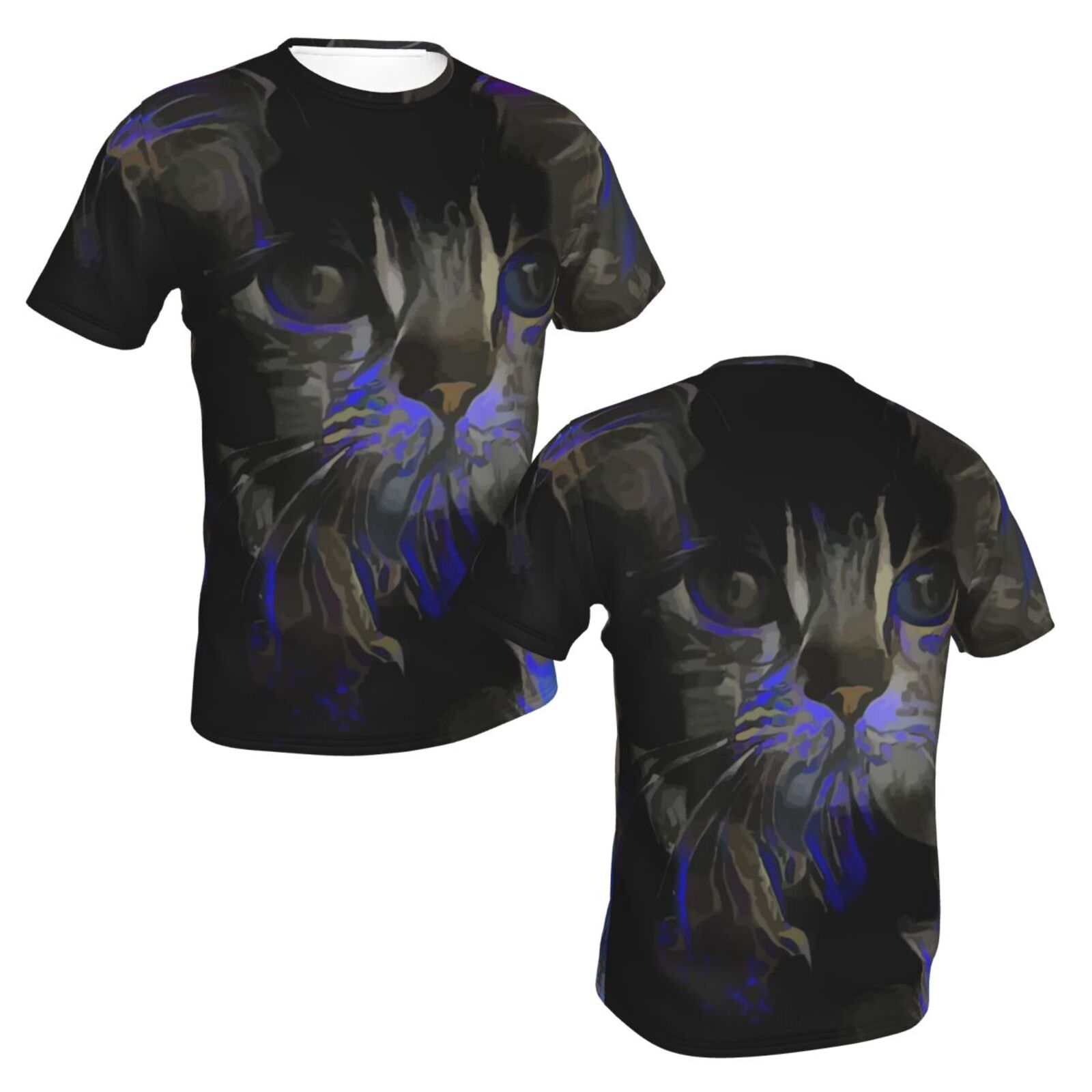 Camiseta Clássica Rozane Gato Elementos De Mídia Mista