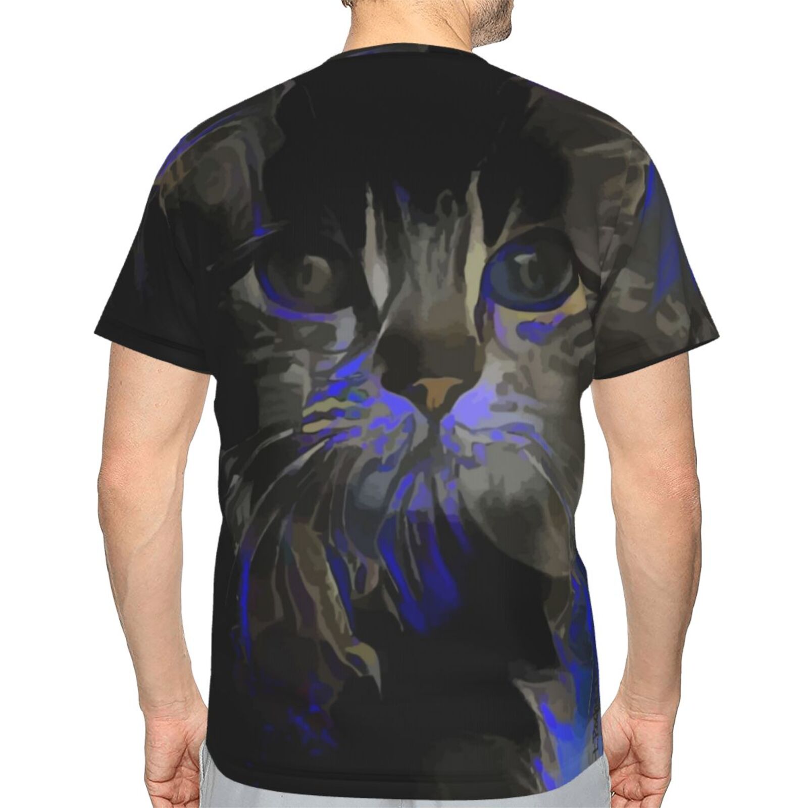 Camiseta Clássica Rozane Gato Elementos De Mídia Mista