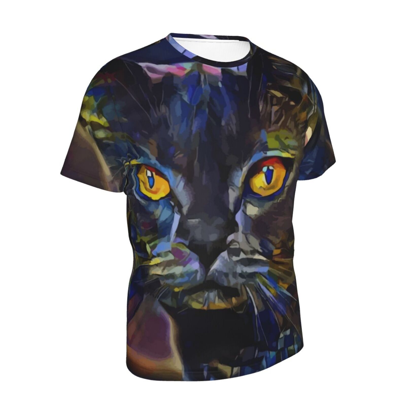 Camiseta Clássica Tango Gato Elementos De Mídia Mista