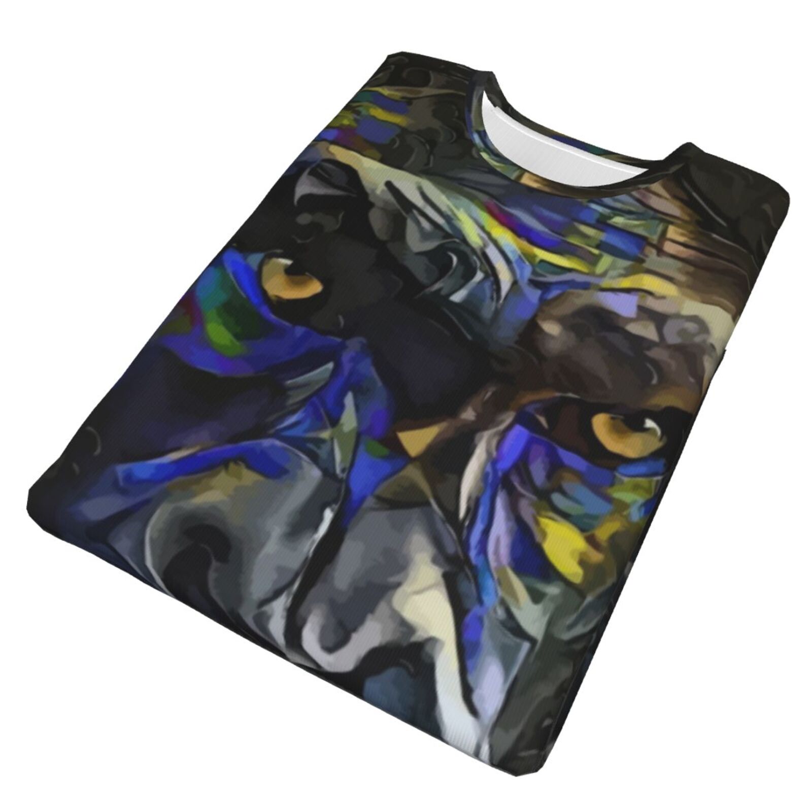 Camiseta Clássica Malcom Blue Monkey Elementos De Mídia Mista