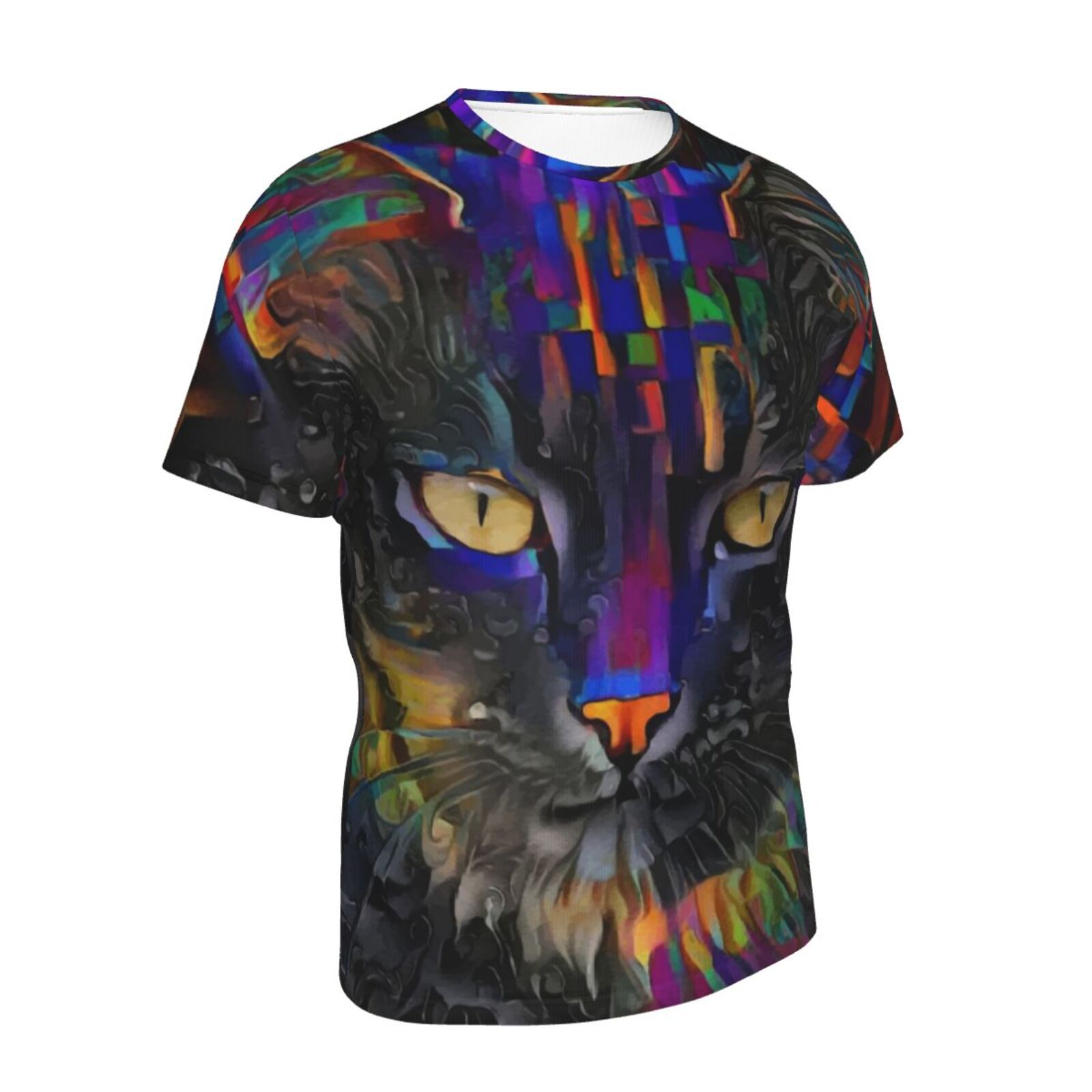 Camiseta Clássica Camilo Gato Elementos De Mídia Mista