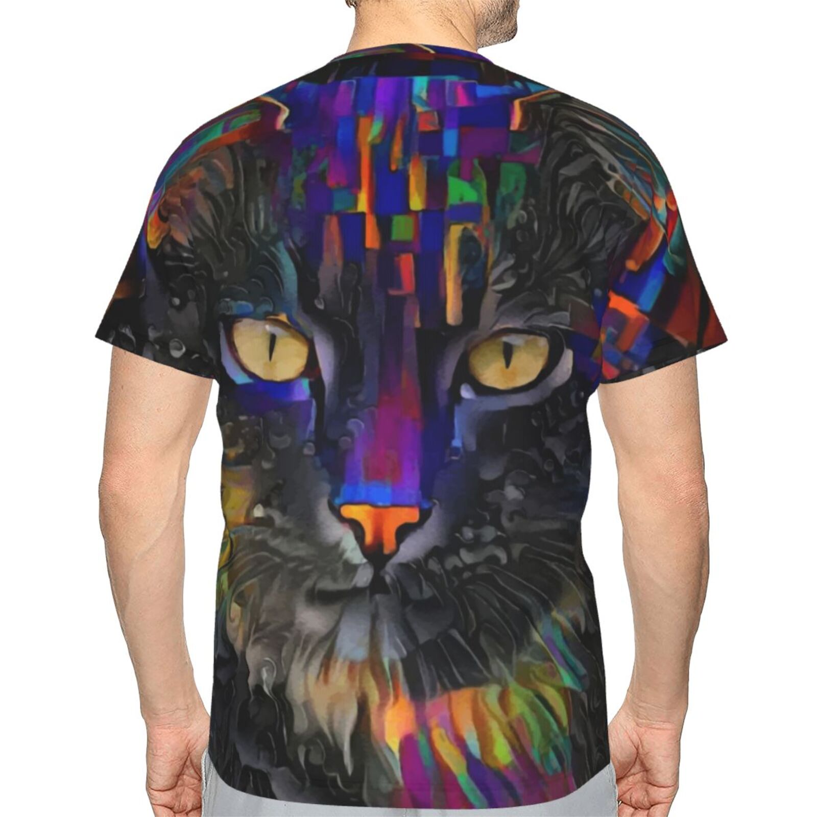 Camiseta Clássica Camilo Gato Elementos De Mídia Mista