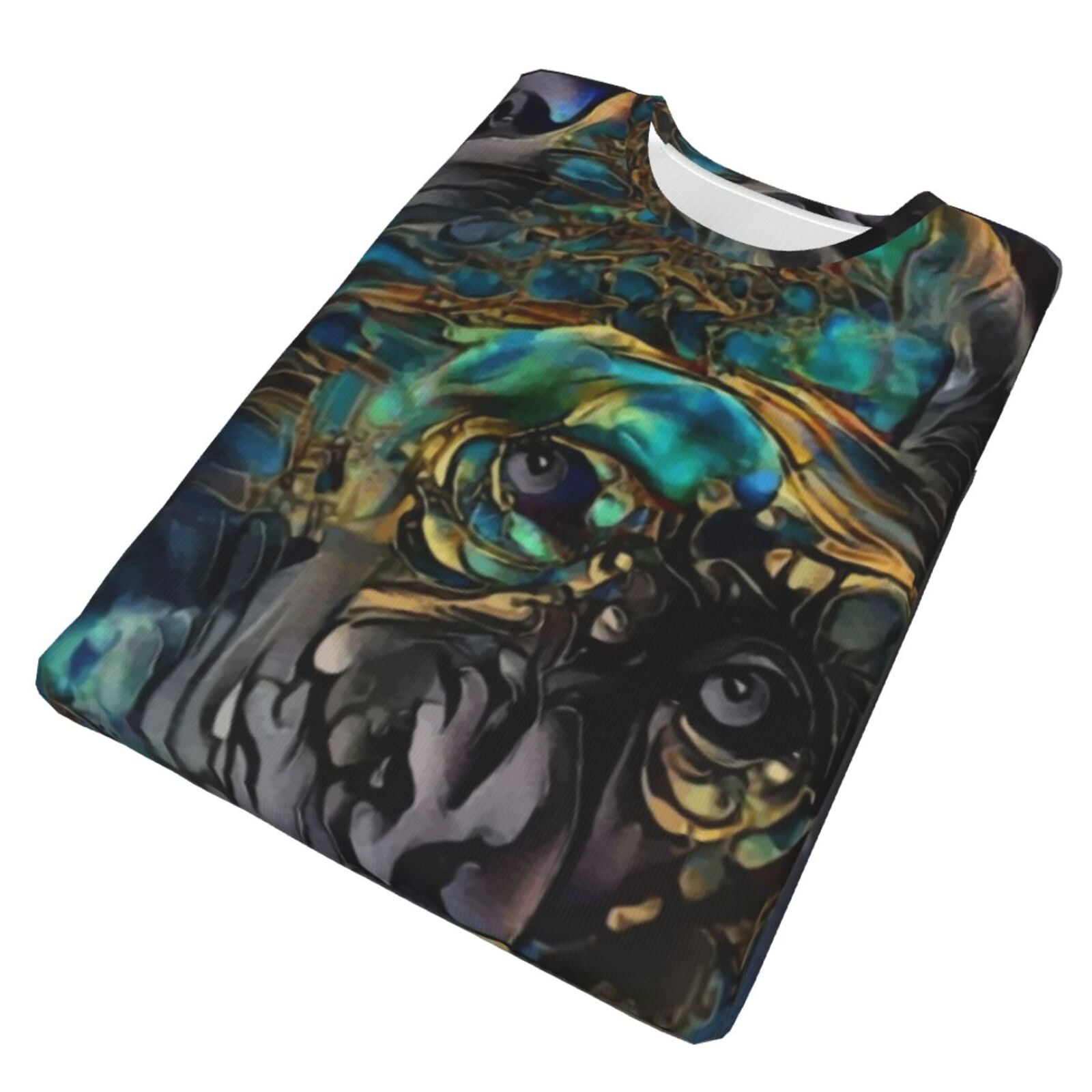 Camiseta Clássica Sangane Monkey Elementos De Mídia Mista