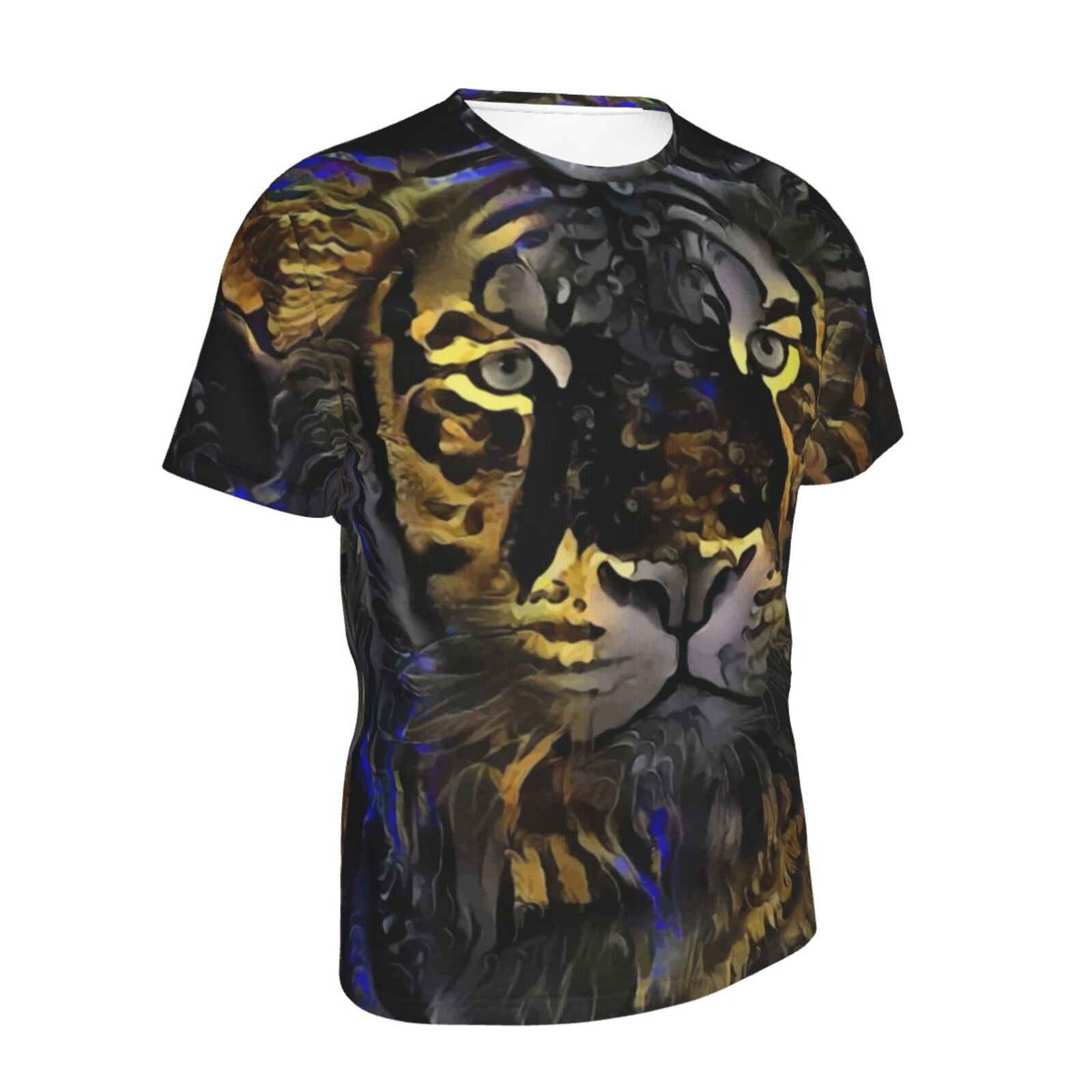 Camiseta Clássica Tigermoon 2021 Elementos De Mídia Mista