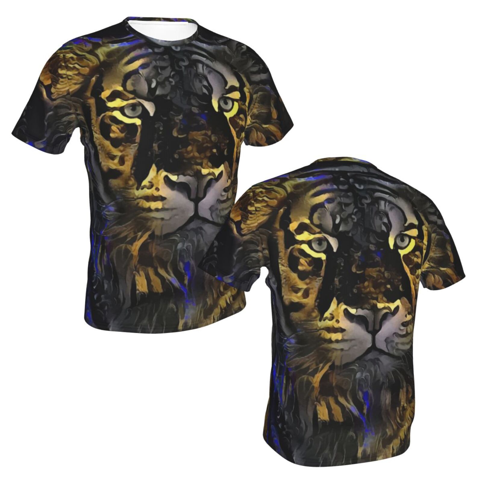 Camiseta Clássica Tigermoon 2021 Elementos De Mídia Mista