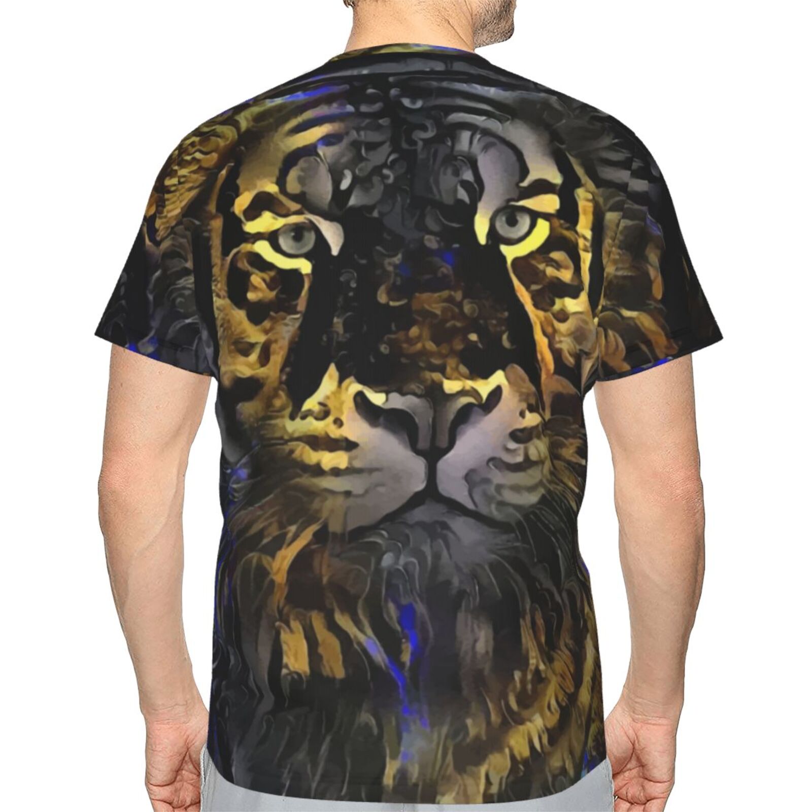 Camiseta Clássica Tigermoon 2021 Elementos De Mídia Mista