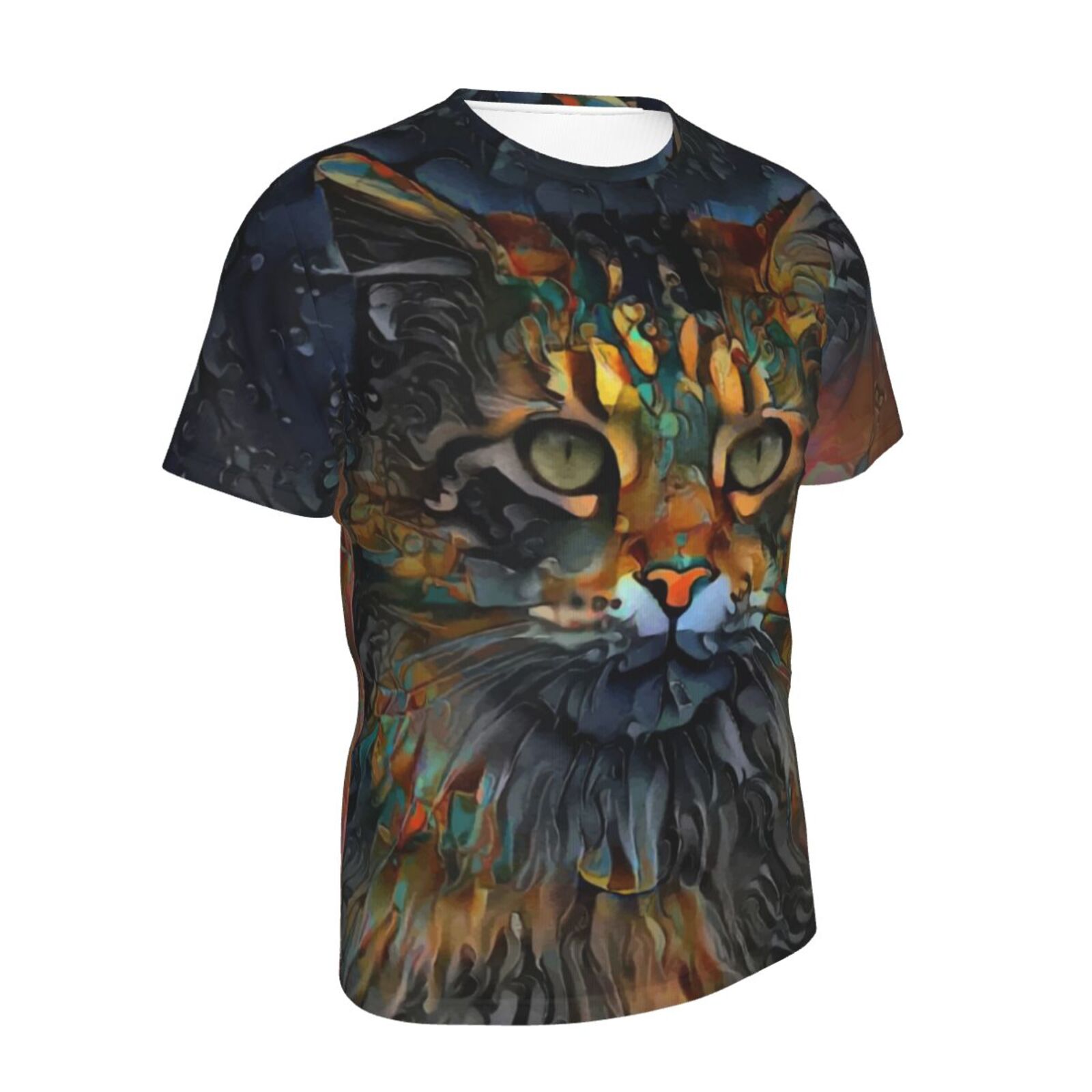 Camiseta Clássica Samson Jr. Gato Elementos De Mídia Mista